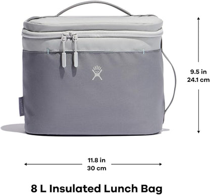 Hydro Flask Lunch Bag - Insulated Reusable Zipper Travel Lunchbox Lunchbag Food Container - Non-Toxic & BPA-Free