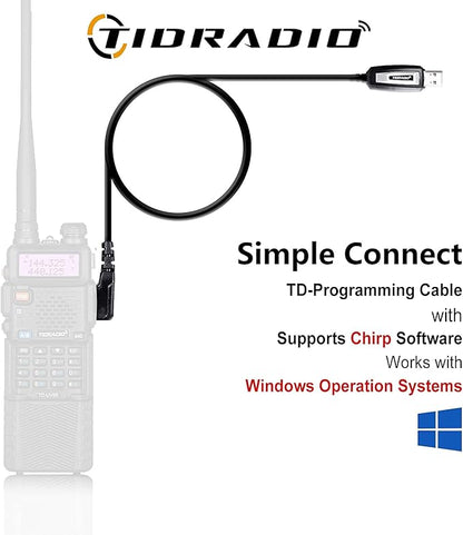 TIDRADIO GM-5R GMRS Radio, Two Way Radio GMRS Repeater Capable, with 3800mAh Battery, Dual Band Scanning Receiver and NOAA Weather & Alarm GMRS Handheld Radio for Survival Gear Hiking Hunting (2 Pack)