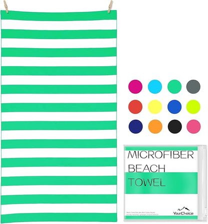 Your Choice Microfiber Beach Towels, Sand Free Beach Towel, Quick Dry Beach Towel, Extra Large Beach Towels for Adults, Kids (67x35 Inch, 60x30 Inch), Travel Towel, Camping Towel