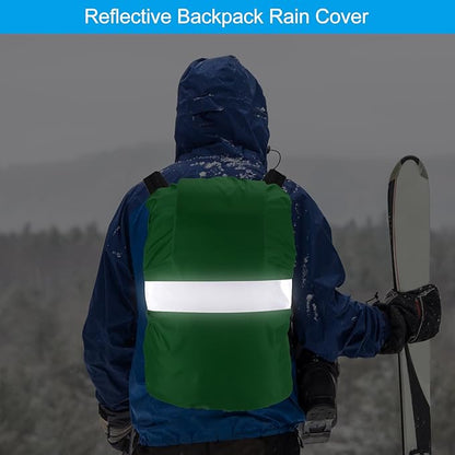 PATIKIL Waterproof Backpack Rain Cover, Non-Slip Backpack Cover with Reflective Strap Stay Dry for Hiking, Camping, Hunting