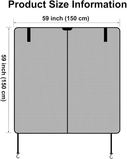 Ovege Car Tailgate Mesh Screen for SUV Bug Screens for Car Tent, Magnetic Mosquito Net for Car Camping Essentials, Car Camping Accessories（Black-Tailgate）