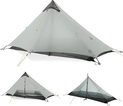 LANSHAN Ultralight Tent 3-Season Backpacking Tent for 1-Person or 2-Person Camping, Trekking, Kayaking, Climbing, Hiking