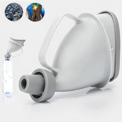 Unisex Urination Device Travel Emergency Toilet, Urinal Device with Tube and Handle, Travel Pee Bottle for Men and Women, Urinal Funnel Pee Funnel Women Pee Cup Stand Up for Outdoor, Camping