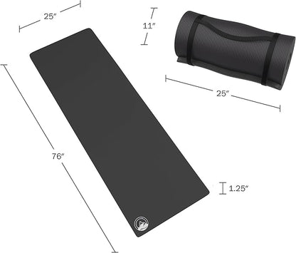 Foam Sleeping Pad for Camping - 0.75-Inch-Thick Waterproof Sleep Pad with Carry Straps for Cots, Tents, or Sleepovers by Wakeman Outdoors (Blue)