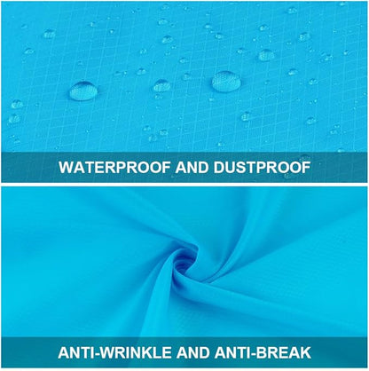 Picnic Blanket, Mini Pocket Beach Mat 27.5 x 43.3IN (1-2 People) Foldable, Lightweight Waterproof Sand Free, Foldable Thin Ground Sheet for Outdoor Camping Hiking Travel - with Hand Strap