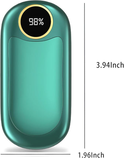 Hand Warmers Rechargeable, 14000mAh Electric Hand Warmer Max 18Hrs Warmth, Dual-Sided Hand Warmers Reusable Heat Up to 131℉, Portable Gloves Handwarmers for Raynauds, Hunting, Golf, Football, Camping