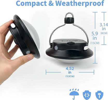 SUBOOS Gen 2 Pro 3000LM UFO Camping Lantern Rechargeable, Portable Tent Light, 200h Runtime, Waterproof for Camping, Canopy, Vendor, Emergency, Outage