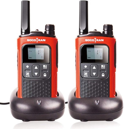 Rechargeable Walkie Talkies for Adults, 2 Pack Two-Way Radios Long Range 5 Miles for Family Camping Boys Girls Gift