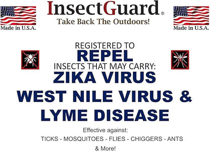 $averPak InsectGuard & BodyForge Mosquitoes Flies Ticks Insect Repellent Mens Womens Hiking Camping and Hunting Baseball Caps