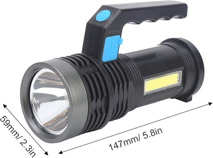 Rechargeable Spotlight, Handhold Searchlight, Outdoor Long-Range Strong Light Flashlight, 1200mAh LED Spotlight for Home, Outdoor Activities, Camping