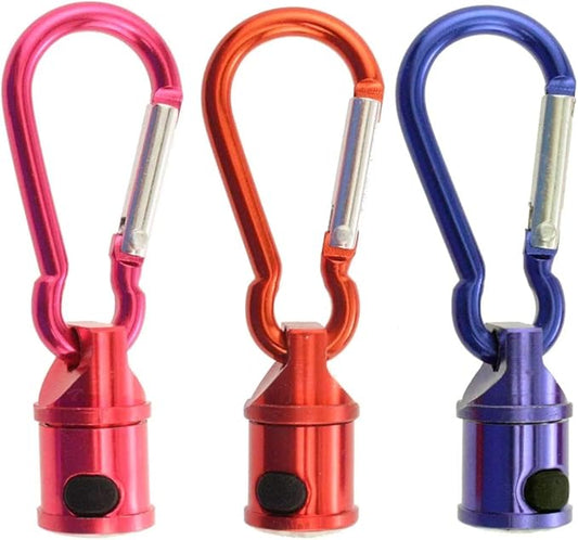 PetSport Bling Bling Blinker Dog Safety Light | Clip on LED Dog Collar Light (Set of 3) | Waterproof Safety Night Walking Lights for Camping Dog or Cat, Battery Included, Colors Will Vary