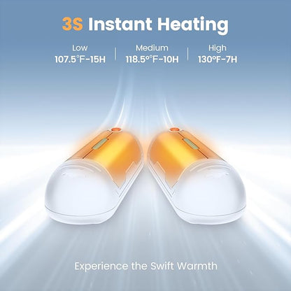 AI Hand Warmers Rechargeable 2 Pack, 15 Hrs Lasting Electric Pocket Hand Warmer, Quick Recharge 2 in 1 USB Hot Hand Warmers Reusable Portable Heater, Hunting Camping Hiking Men Womens Gifts