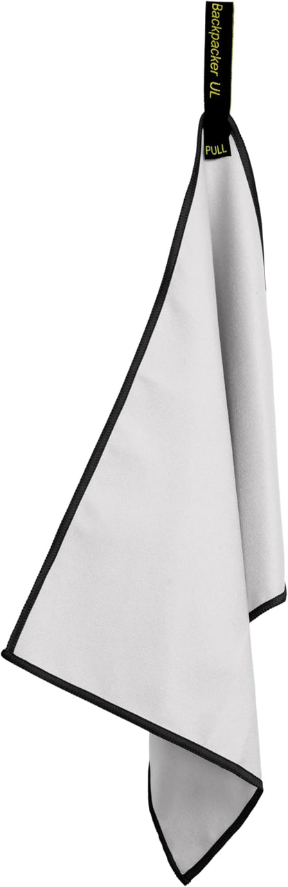 Backpacking Ultralight Quick Dry Microfiber Soft Fast Drying Hand and Face Towel Wash Cloth Camping Yoga Hiking Active Lifestyle Small (Gray)