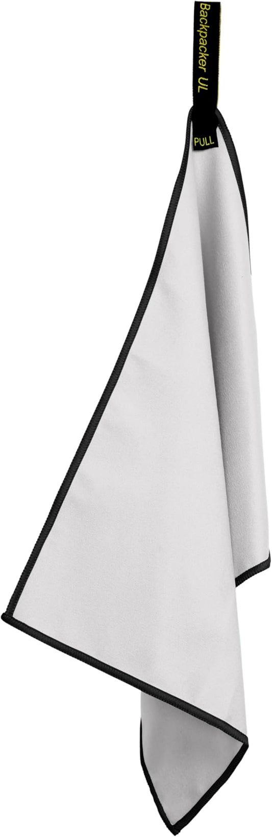 Backpacking Ultralight Quick Dry Microfiber Soft Fast Drying Hand and Face Towel Wash Cloth Camping Yoga Hiking Active Lifestyle Small (Gray)