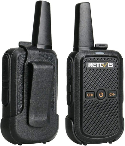 Retevis RT15 Mini Walkie Talkies 3 Pack,Small Portable 2 Way Radios Walkie Talkies,Compact,Walky Talky Rechargeable for Family Warehouse Hiking Camping Gift