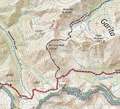 La Garita Wilderness - Colorado Topographic Hiking Map (2019)