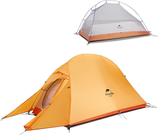 Naturehike Cloud-Up 1 Person Tent, Lightweight Backpacking Tents for One Man, Waterproof Ultralight One Person Tent for Camping Hiking Backpacking