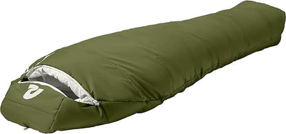 Retrospec Dream Mummy Sleeping Bag - 30°F Camping & Travel Essential Gear with Water - Resistant Shell & Synthetic Fill - Zippered Pocket & Stuff Sack