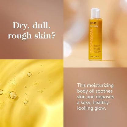 goop Beauty Microderm Body Scrub & Body Oil Bundle | 4 fl oz Exfoliating Body Wash to Cleanse & Moisturize Skin | 6 fl oz Fast-Absorbing Moisturizer for Dry Skin | Silicone & Paraben Free