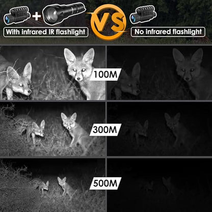 UniqueFire 2002D Vcsel 850nm IR Illuminator Flashlight Lights for Night Vision,Fresnel Lens Zoomable Infrared Illuminator IR Spotlight,Rapid Dimmer Switch, Max Lighting 1000M