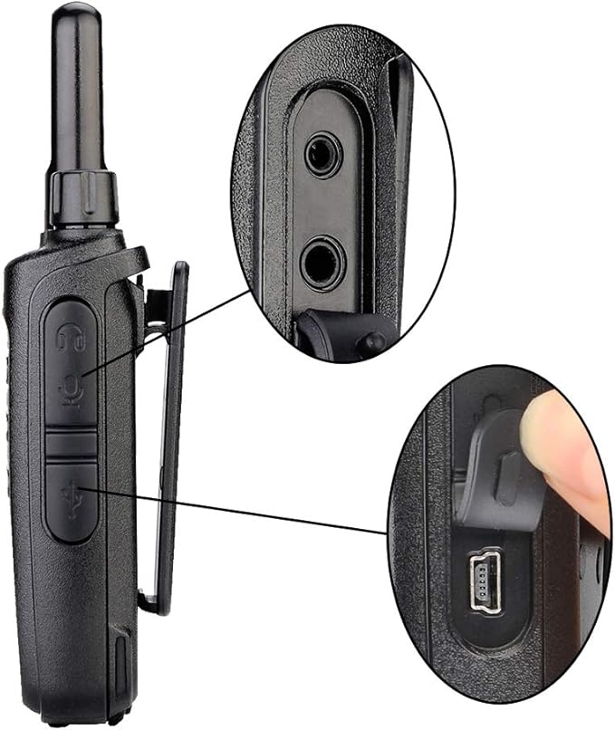 Retevis RB35 Walkie Talkies for Adults,Portable 2 Way Radios Long Range,Flashlight, VOX Handsfree, Small and Robust,Walkie Talkie Rechargeable for Skiing Hiking Camping Riding Family (2 Pack)