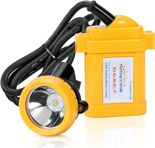 Superbright LED Mining Light KL6LM(B).Plus Miner Cap Lamp Waterproof Underground Headlamp Explosion-Proof Hard Hat Headlamp
