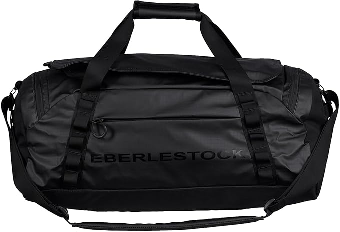 Eberlestock Hyllus Duffel Bag for Men - Durable, Water-Resistant, Small Men's Duffle Bag with Zipper Pockets, Ideal for Travel & Gym, Tactical Gear Bag, Hunting, Fishing, Camping - Black, 45L