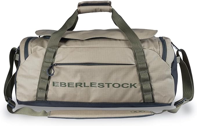 Eberlestock Hyllus Duffel Bag for Men - Durable, Water-Resistant, Small Men's Duffle Bag with Zipper Pockets, Ideal for Travel & Gym, Tactical Gear Bag, Hunting, Fishing, Camping - Dry Earth, 45L