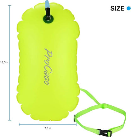 JOTO Waterproof Phone Pouch up to 7.0" Bundle with Swimming Bubble Safety Float with Adjustable Waist Belt