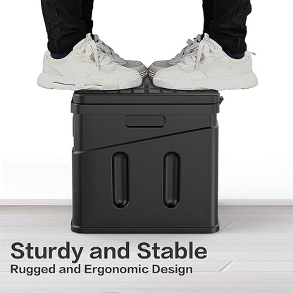 Portable Toilet,Camping Toilet Have Small Foldable Size. It is Compact Portable Toilet for Adults and Children. Suitable for Cars, Hiking, Beaches and Camping, Black
