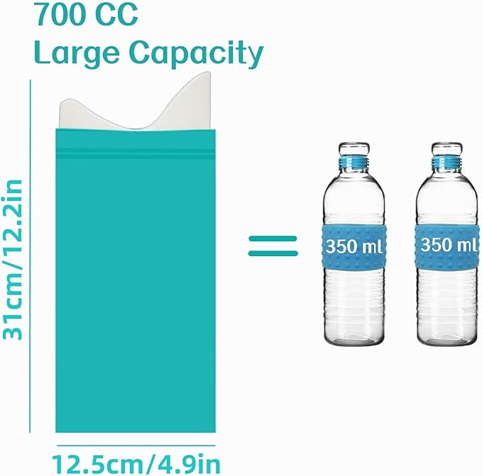 Emergency Unisex Disposable Urine Bags 8/12/16/24 Pack 700ML Portable Camping Travel Pee Vomit Portable Toilet Bag for Traffic Jams, Camping, Hiking, Pregnant,Men Women Patient, Kids Brief Relief