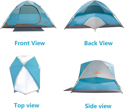 2-12 Person Tents for Camping Waterproof, Backpack Double Layer Tents, Perfect Picnics, Fishing and Backyard Camping