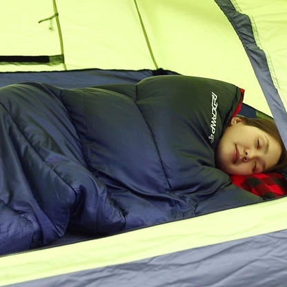 REDCAMP Cotton Flannel Sleeping Bag for Camping Backpacking, Adults Cold Weather Envelope Sleeping Bags with 2/3/4/6lbs Filling