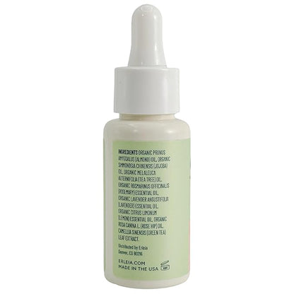 Acne Fighting Face Oil, Moisturizing Facial Oil with Tea Tree Oil, Treats Breakouts and Soothes Skin, Vegan, Cruelty-free, Compostable Bottle