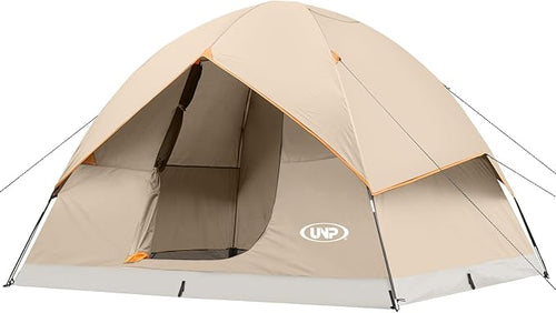 UNP Camping Tent 2/3/4/6 Person Dome Tent, Easy to Set Up for Camping, Lightweight Camping Tent, Portable Camping Tent for Outdoor and Backpacking Beaches