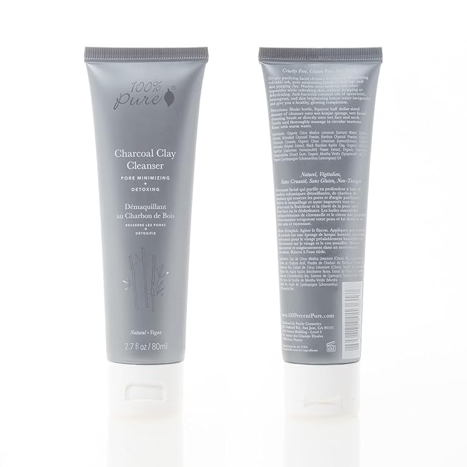 100% PURE Charcoal Clay Cleanser