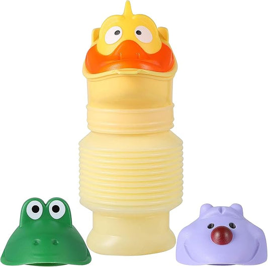 Scalable Emergency Urinal, 420ml Portable Toilet for Car, Portable Mini Outdoor Camping Travel Shrinkable Personal Mobile Toilet Potty Pee Bottle for Kids Adult