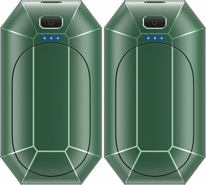 Hand Warmers Rechargeable, Dnaleao 2 Pack 4000mAh Electric Portable Pocket Heater, Heat Therapy Great for Outdoors, Hunting, Golf, Camping, Warm Gifts