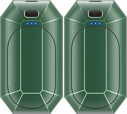 Hand Warmers Rechargeable, Dnaleao 2 Pack 4000mAh Electric Portable Pocket Heater, Heat Therapy Great for Outdoors, Hunting, Golf, Camping, Warm Gifts