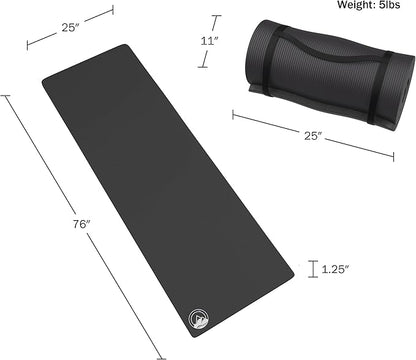 Foam Sleeping Pad for Camping - 0.75-Inch-Thick Waterproof Sleep Pad with Carry Straps for Cots, Tents, or Sleepovers by Wakeman Outdoors (Blue)