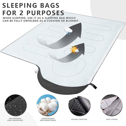 OBTANIM Camping Sleeping Bags Portable Waterproof Sleeping Bag for Adults Kids 4 Seasons Winter, Fall, Spring, Summer Backpacking Hiking Camping Mountaineering Indoor Outdoor Use