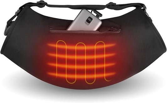 Heated Hand Muff with 10000 mAh Rechargeable Battery Electric Heated Hand Warmer Pouch for Winter Hunting Football Golf Outdoor Walk