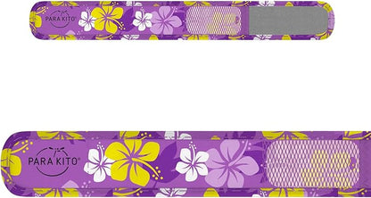 PARA'KITO Bug & Mosquito Bracelets for Kids | Mosquito Spray Alternative | Waterproof, Outdoor Insect Wristband w/Natural Essential Oils | Hiking, Trekking & Camping Accessories (Purple Hawaii)