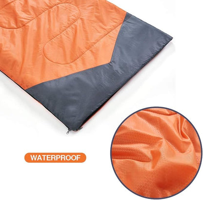 oaskys Camping Sleeping Bag - 3 Season Warm & Cool Weather - Summer Spring Fall Lightweight Waterproof for Adults Kids - Camping Gear Equipment, Traveling, and Outdoors