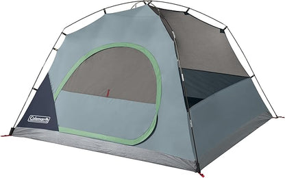 Coleman Skydome Series Camping Tent Weatherproof Tent Includes Pre-Attached Poles Rainfly Carry Bag and Unique Pattern Sets up in 5 Minutes