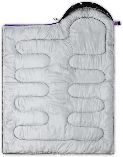 QOOMO Animals Camping Sleeping Bags,3 Season Warm & Cool Weather,Lightweight,Waterproof Sleeping Bags for Adults & Kids,Traveling,and Outdoors,Camping Gear Equipment