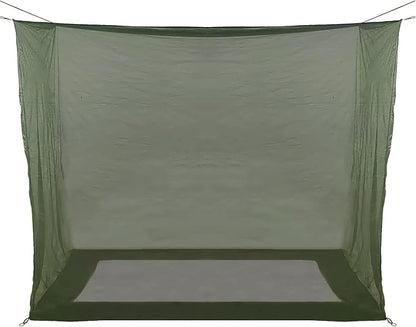Aventik No-See-Um Premium Rectangular Camping Mosquito Net, The Ultra-Fine Mesh Olive-Green Easy to Carry&Easy Installation for Double Bed, Hammocks or Camping Use (82x40x69in/208x100x175cm)