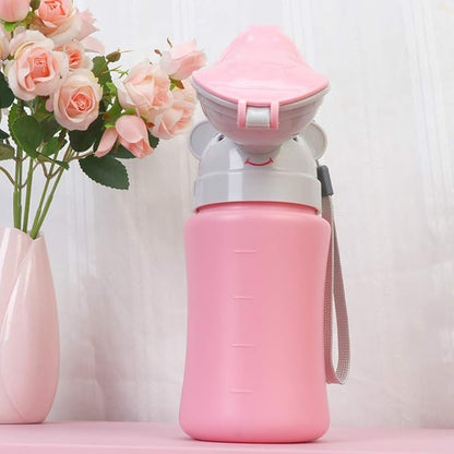 Alipis Urinal Toilet Portable Potty Bottle Cartoon Urining Tool Bedpans Pee Bottle Emergency Urinate Device for Car Travel Camping Outdoor