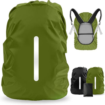 LAMA 2 Pack Waterproof Rain Cover for Backpack, Reflective Rucksack Rain Cover for Anti-dust/Anti-Theft/Bicycling/Hiking/Camping/Traveling/Outdoor Activities