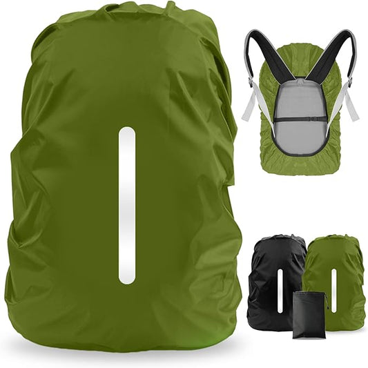 LAMA 2 Pack Waterproof Rain Cover for Backpack, Reflective Rucksack Rain Cover for Anti-dust/Anti-Theft/Bicycling/Hiking/Camping/Traveling/Outdoor Activities